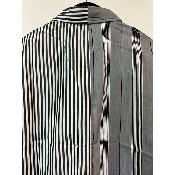 Black white oversized collared shirt - Picture 12 of 12